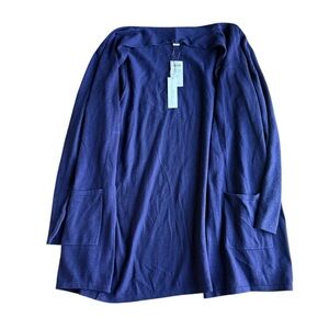 NWT Chico’s Women’s Diamonte Sleeve Danielle Cardigan Purple Plumage Size 3